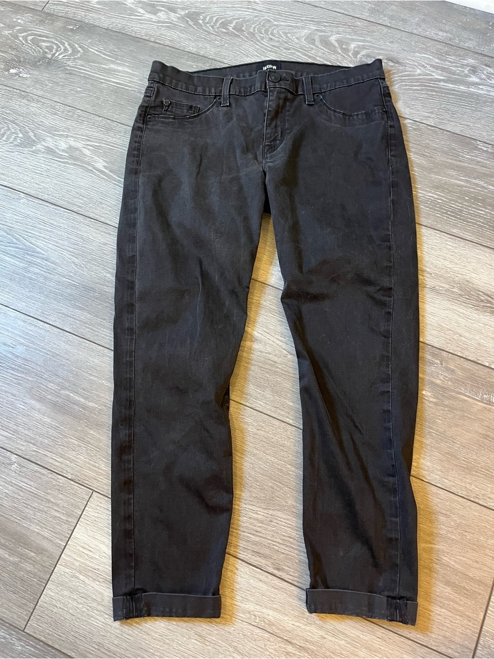 Hudson Women’s Cuffed Capri Black Jeans Size 31